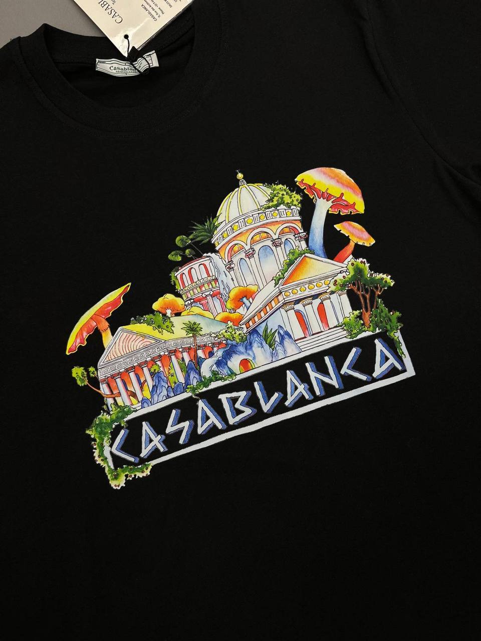 Casablanca Graphic Cotton Mens T-Shirts in 2 Colors UK Reps AAA Quality