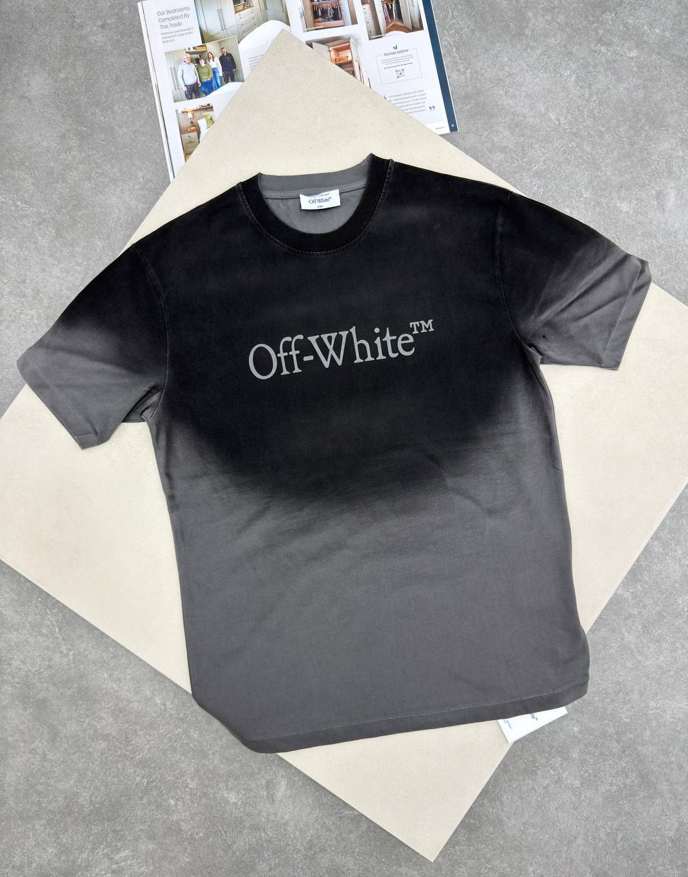 Off-White Ombre-Effect T-Shirts Mens in Multiple Colors Short Sleeves UK Reps AAA Quality