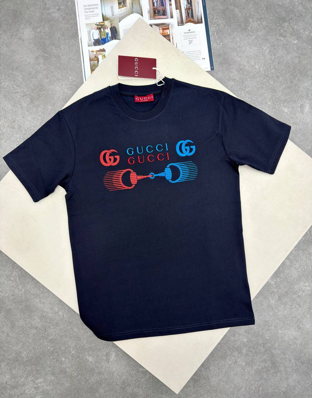 Gucci Logo Print T-Shirts Mens in Multiple Colors UK Reps AAA Quality