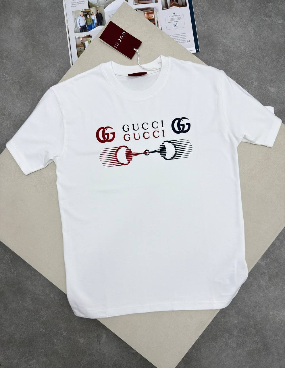 Gucci Logo Print T-Shirts Mens in Multiple Colors UK Reps AAA Quality