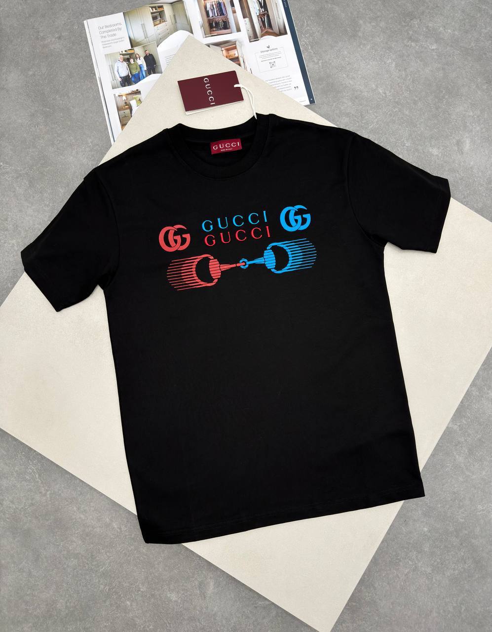 Gucci Logo Print T-Shirts Mens in Multiple Colors UK Reps AAA Quality