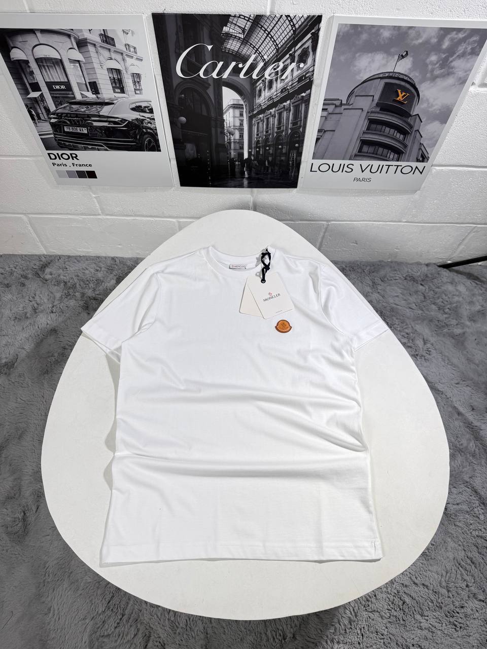 Moncler Logo Men's T-Shirts in 2 Colors UK Reps AAA Quality