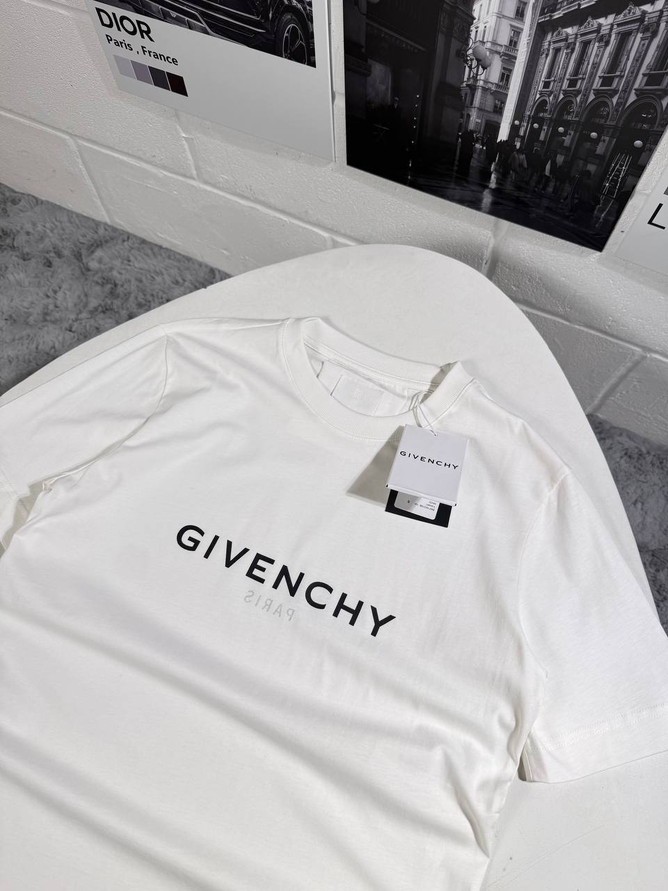 Givenchy Logo Cotton T-shirts Men's in White Color UK Reps AAA Quality