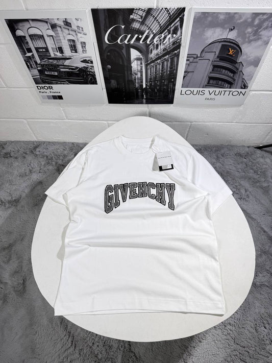 Givenchy Classic Logo Cotton T-shirts Men's in White Color UK Reps AAA Quality