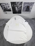 Moncler Men's M Printed Logo T-Shirts in White Color UK Reps AAA Quality