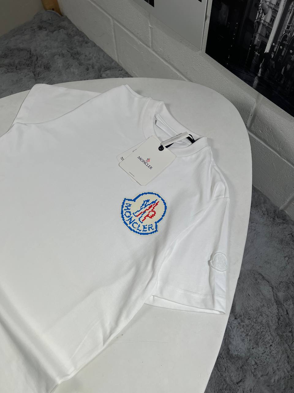 Moncler Men's Large Logo T-Shirts in Multiple Colors UK Reps AAA Quality