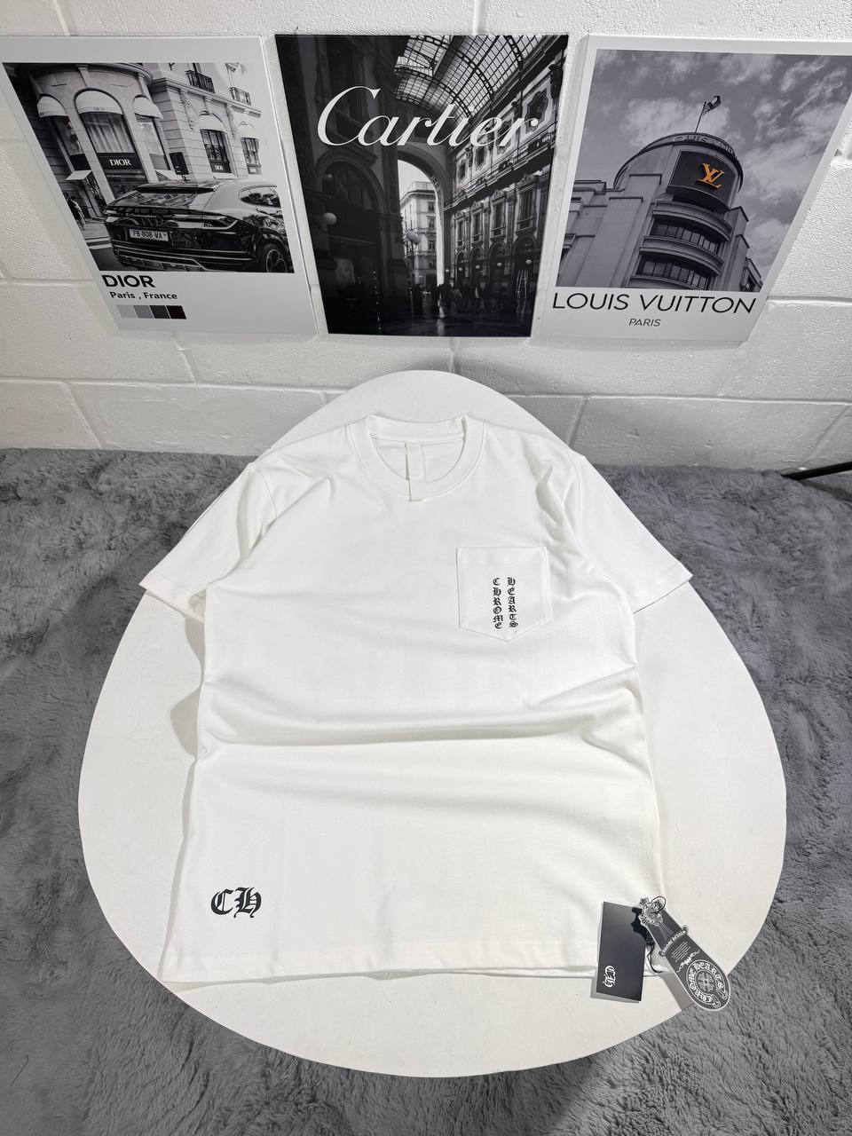 Chrome Hearts Graphic Logo T Shirt Mens in 2 Colors UK Reps AAA Quality