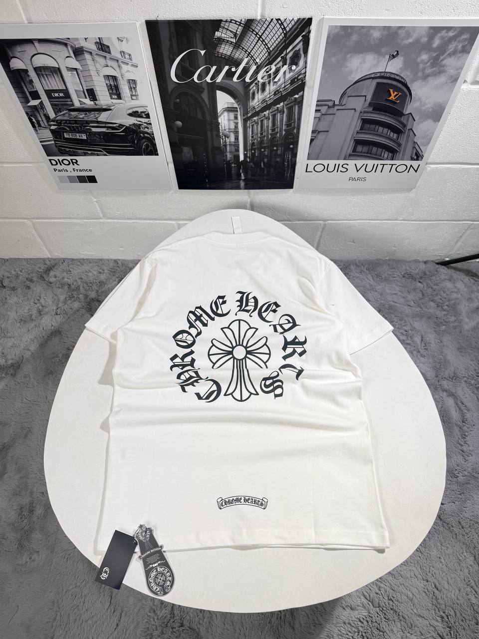 Chrome Hearts Graphic Logo T Shirt Mens in 2 Colors UK Reps AAA Quality