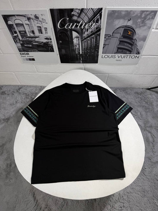 Givenchy Printed Logo Sleeve Cotton T-shirts Men's in 2 Colors UK Reps AAA Quality