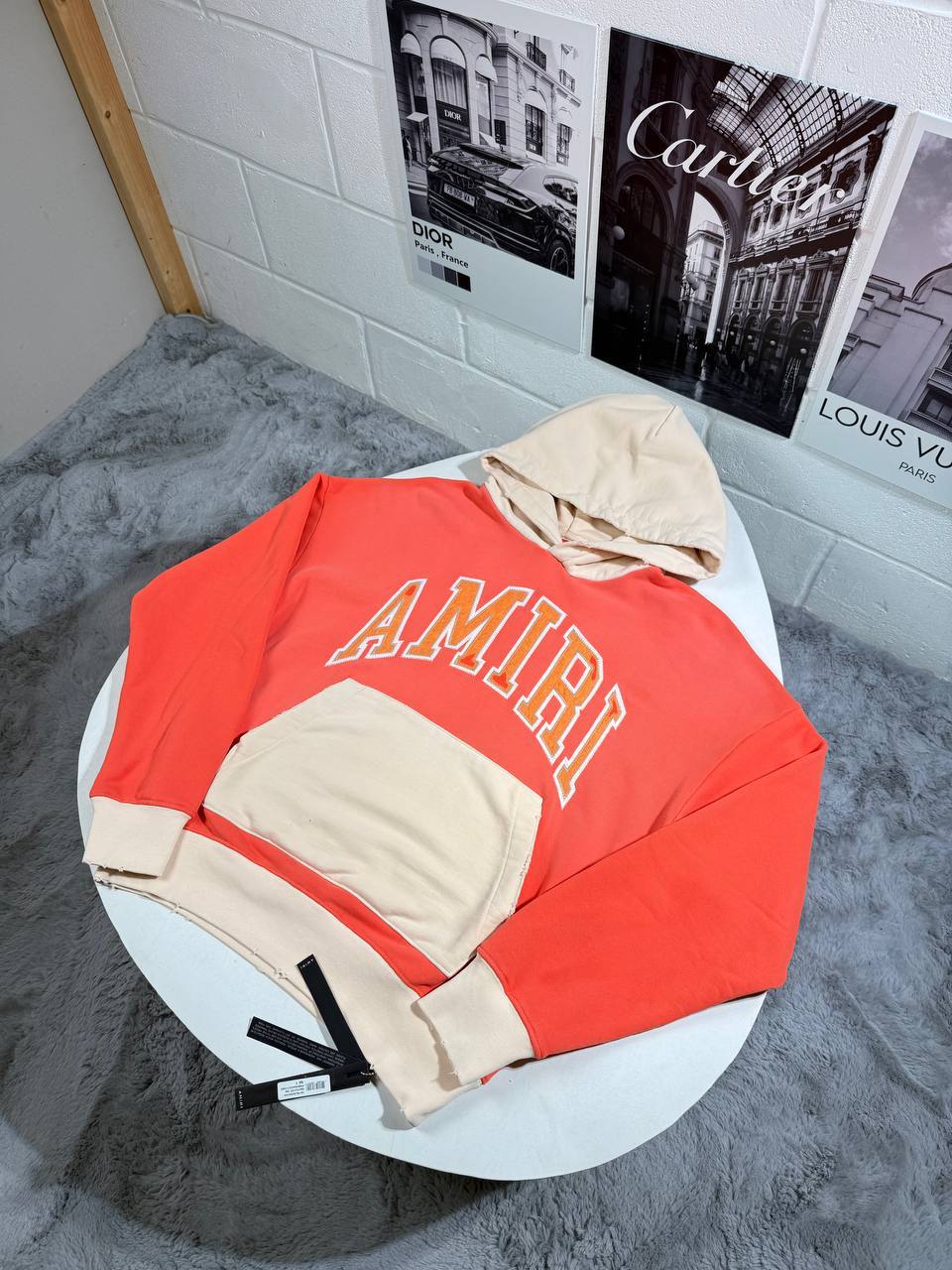 Amiri Vintage Oversized Logo-Appliquéd Hoodie Mens in 2 Colors Best Sale UK Reps AAA Quality