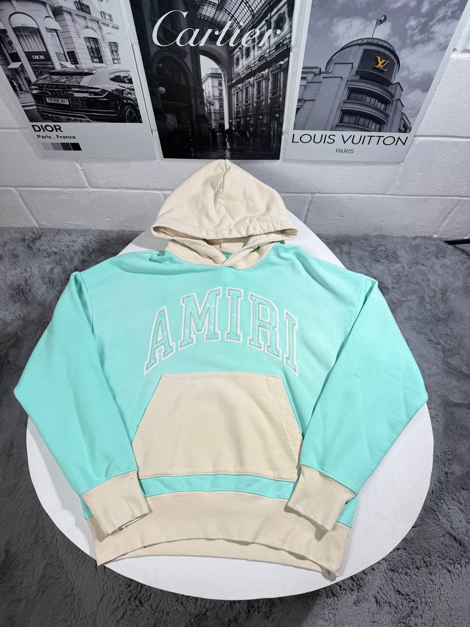Amiri Vintage Oversized Logo-Appliquéd Hoodie Mens in 2 Colors Best Sale UK Reps AAA Quality
