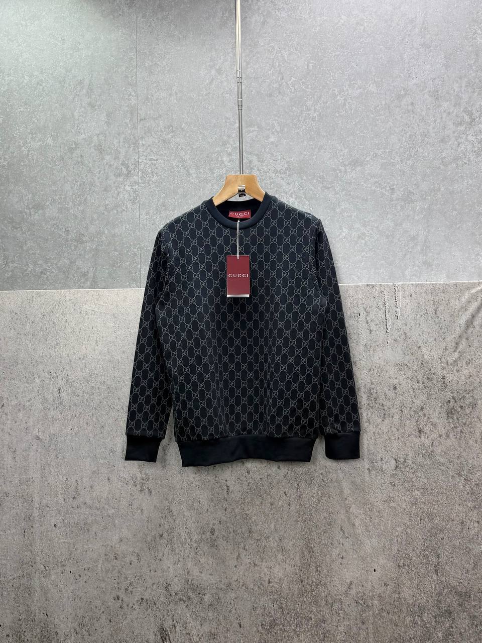 Gucci Premium Quality All-Over Printed Fleece Sweatshirt Mens in Multiple Colors Mens Best Sale UK Reps AAA Quality