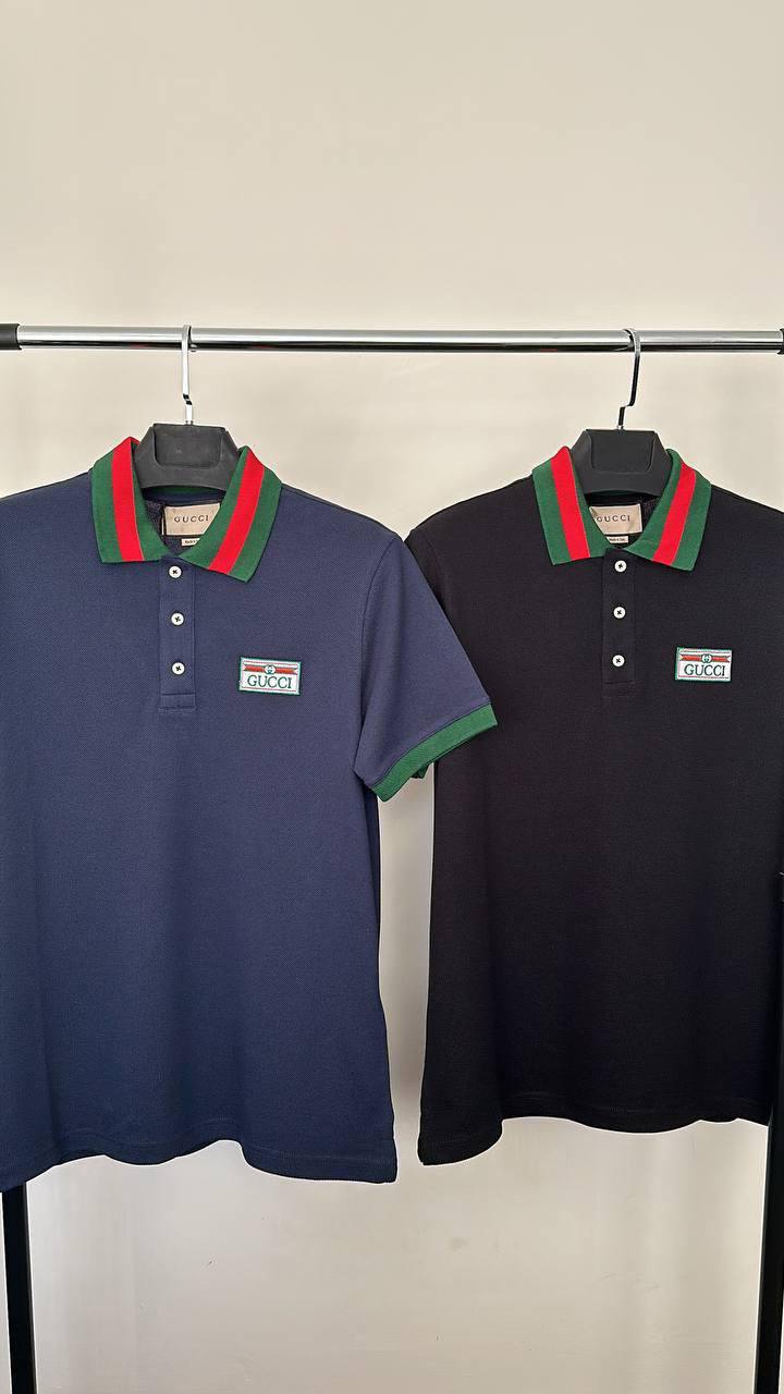 Gucci Logo Polo Shirts Mens in 2 Colors UK Reps AAA Quality