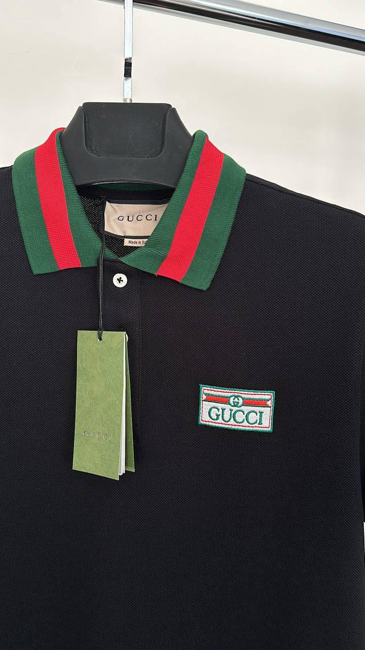 Gucci Logo Polo Shirts Mens in 2 Colors UK Reps AAA Quality
