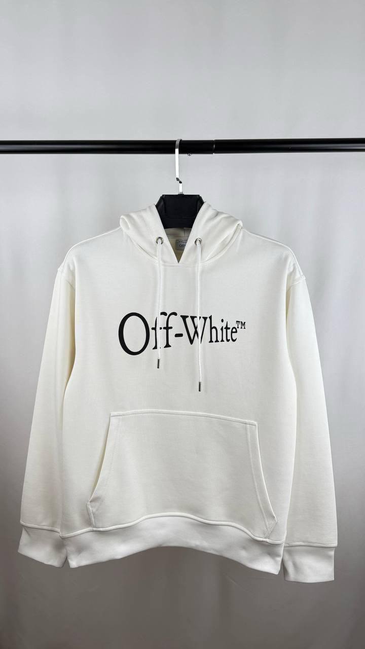 Off White Painted Logo Hoodie Mens in 2 Color Best Sale UK Reps AAA Quality