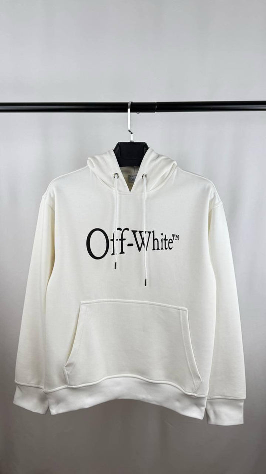 Off White Painted Logo Hoodie Mens in 2 Color Best Sale UK Reps AAA Quality