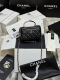 Chanel Vanity Womens Bag in Black Color UK Reps AAA Quality