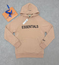 Essentials Logo Mens Hoodie in Beige Color Best Sale UK Reps AAA Quality