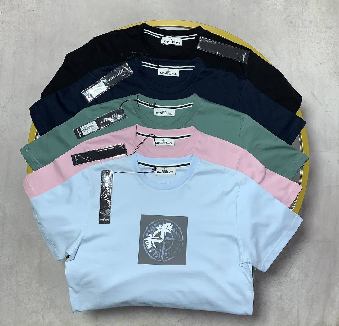 Stone Island Compass Logo Mens T-Shirts in Multiple Colors UK Reps AAA Quality