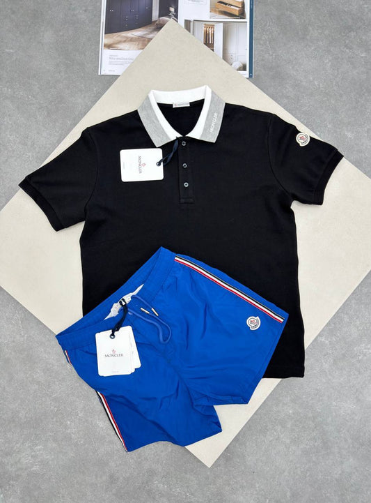Moncler Check Polo Shirts & Shorts Sets Short Sleeves in Multiple Colors UK Reps AAA Quality