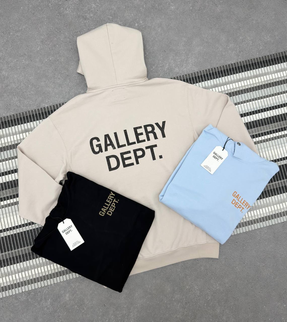 Gallery Dept. 90s GD Logo Hoodie Mens in Multiple Colors Best Sale UK Reps AAA Quality