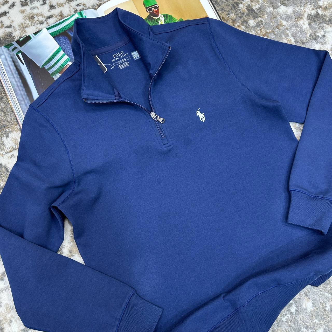 Polo Ralph Lauren Double-Knit Quarter-Zip Jumpers in Multiple Colors Mens Best Sale UK Reps AAA Quality