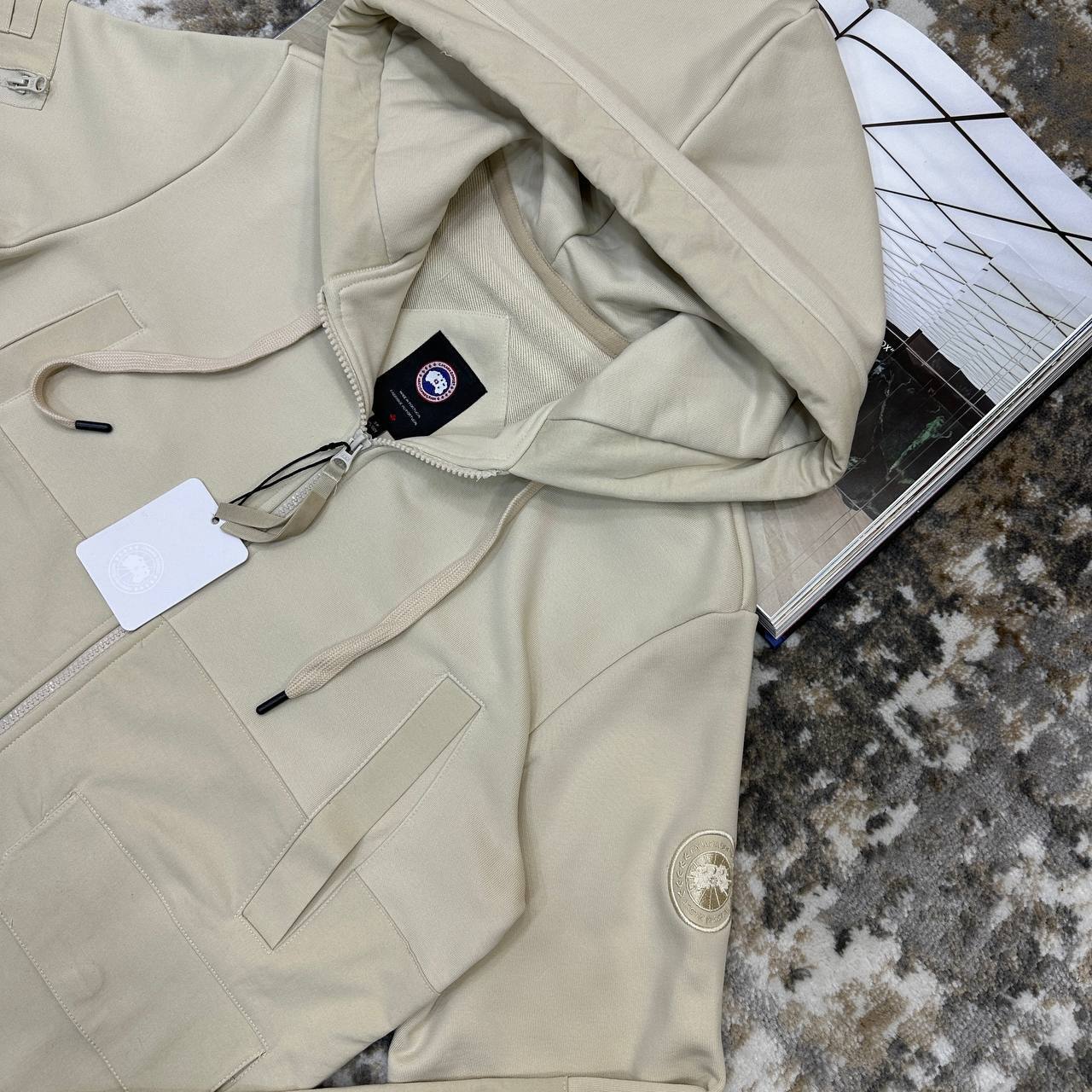 Canada Goose Huron Classic Logo Jackets Mens in Multiple Colors Best Sale UK Reps AAA Quality