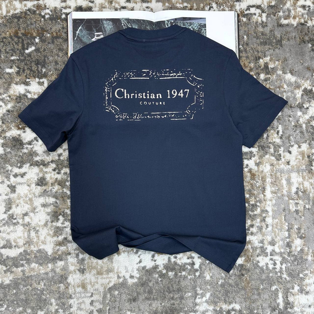 Christian Dior Homme T-Shirt Size M: 1947 Signature T-Shirt Mens in 2 Colors Best Sale UK Reps AAA Quality