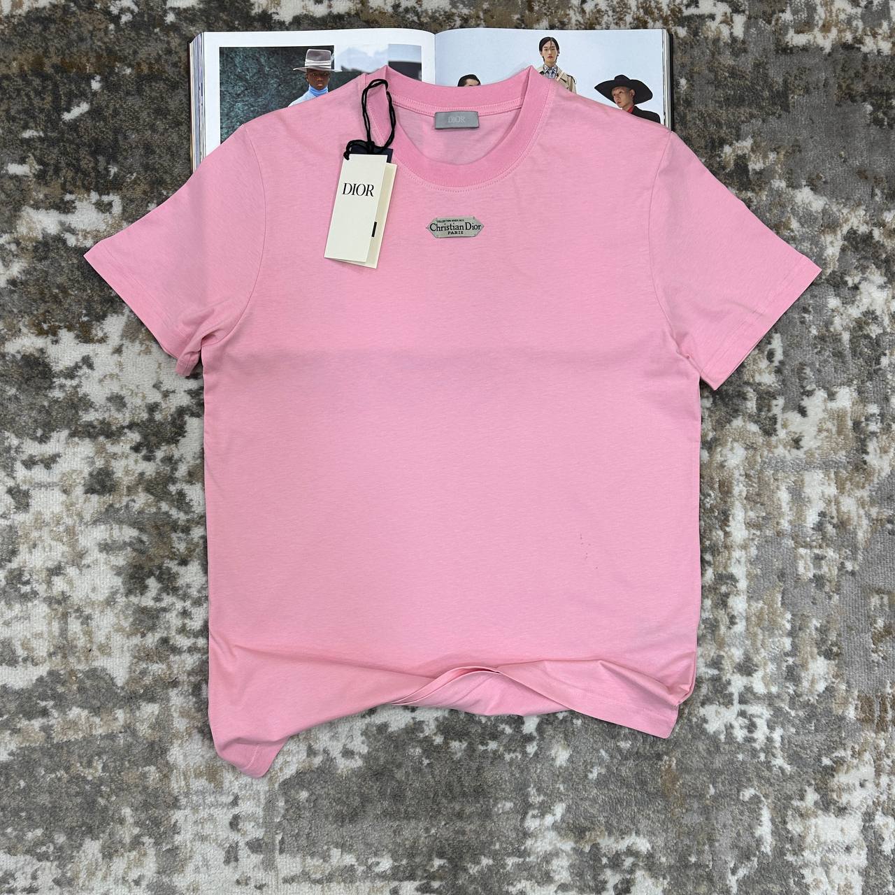 Christian Dior Relaxed Fit Logo Tag T-Shirt Mens in Multiple Colors Best Sale UK Reps AAA Quality