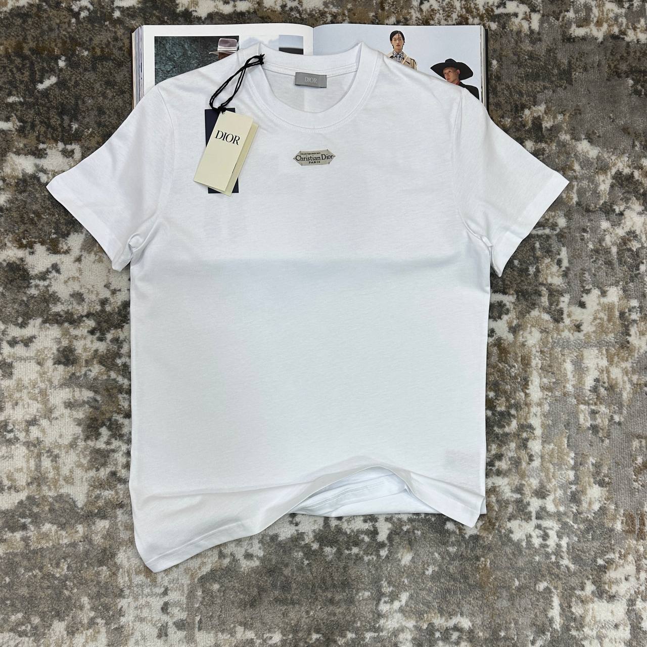 Christian Dior Relaxed Fit Logo Tag T-Shirt Mens in Multiple Colors Best Sale UK Reps AAA Quality