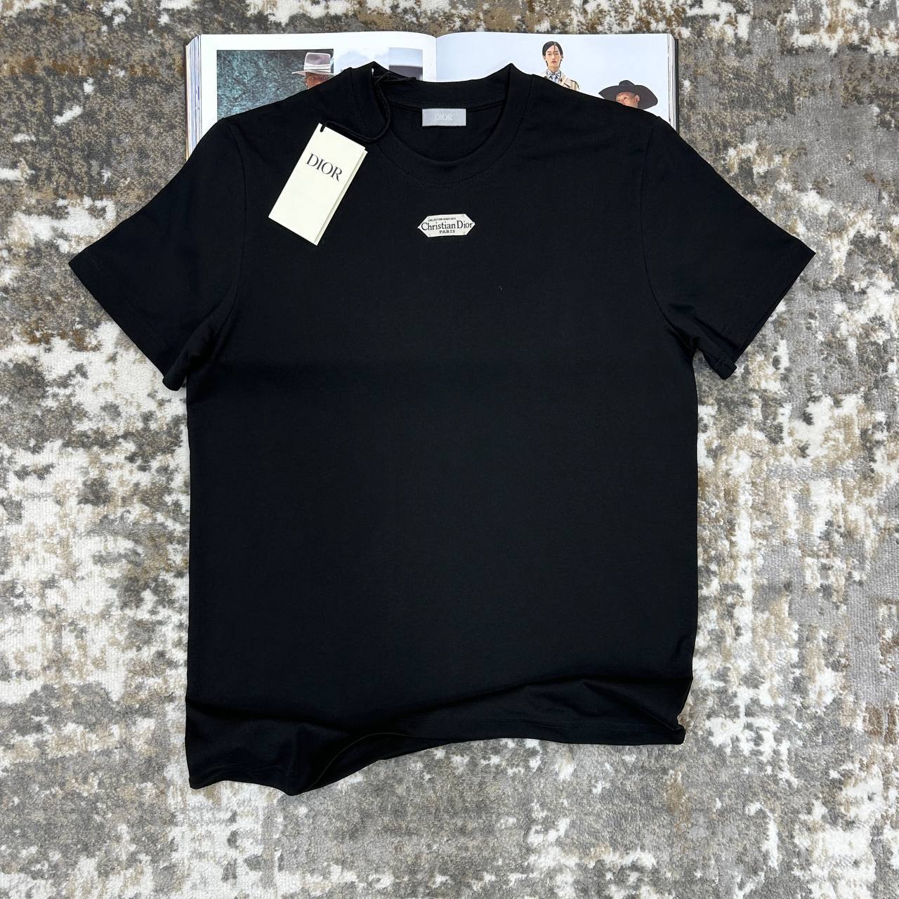Christian Dior Relaxed Fit Logo Tag T-Shirt Mens in Multiple Colors Best Sale UK Reps AAA Quality