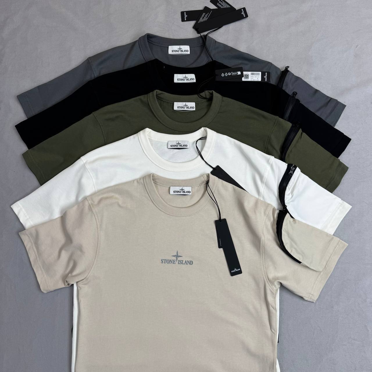 Stone Island Short Sleeve 'Camo One' Compass-print Cotton T-Shirt Men's in Multiple Colors UK Reps AAA Quality