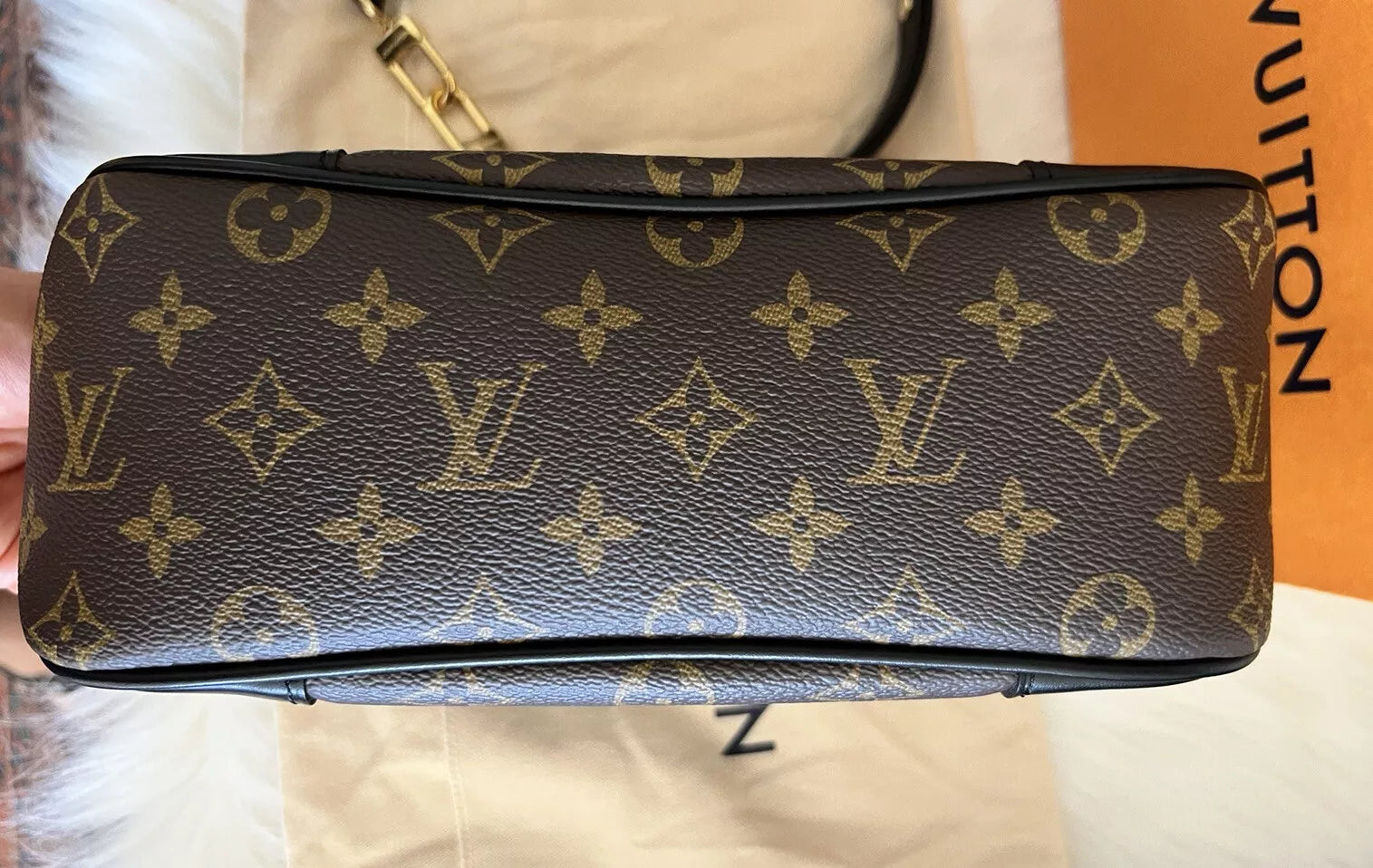 Louis Vuitton Boulogne Canvas Monogram Black  Leather Shoulder Bag For Women's Sale UK